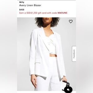 Milly Linen Blazer